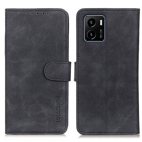 Funda de Cuero Cartera con Soporte Carcasa K03Z para Vivo Y10 Negro