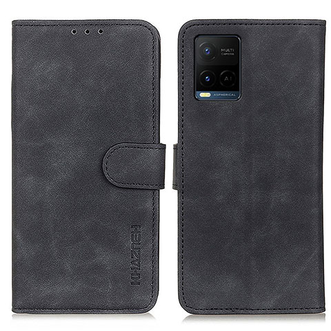 Funda de Cuero Cartera con Soporte Carcasa K03Z para Vivo Y33s Negro