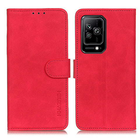 Funda de Cuero Cartera con Soporte Carcasa K03Z para Xiaomi Black Shark 5 Pro 5G Rojo