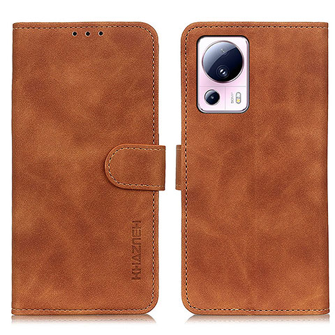 Funda de Cuero Cartera con Soporte Carcasa K03Z para Xiaomi Civi 2 5G Marron