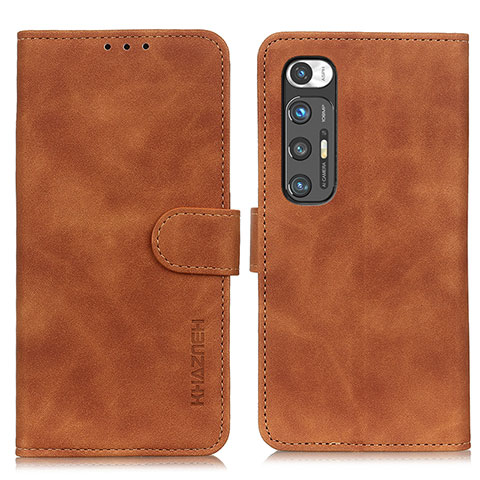 Funda de Cuero Cartera con Soporte Carcasa K03Z para Xiaomi Mi 10S 5G Marron