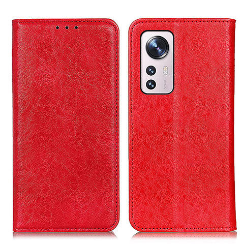 Funda de Cuero Cartera con Soporte Carcasa K03Z para Xiaomi Mi 12 Lite 5G Rojo