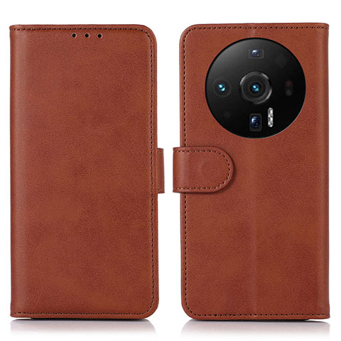 Funda de Cuero Cartera con Soporte Carcasa K03Z para Xiaomi Mi 12 Ultra 5G Marron