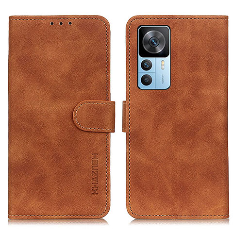 Funda de Cuero Cartera con Soporte Carcasa K03Z para Xiaomi Mi 12T Pro 5G Marron