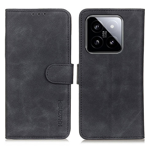 Funda de Cuero Cartera con Soporte Carcasa K03Z para Xiaomi Mi 14 5G Negro