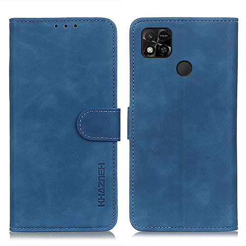 Funda de Cuero Cartera con Soporte Carcasa K03Z para Xiaomi POCO C3 Azul