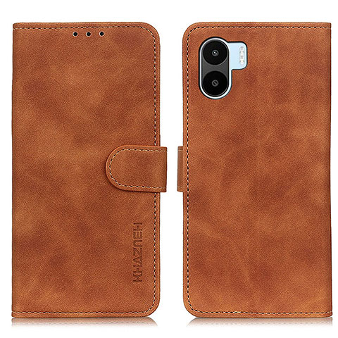 Funda de Cuero Cartera con Soporte Carcasa K03Z para Xiaomi Poco C50 Marron