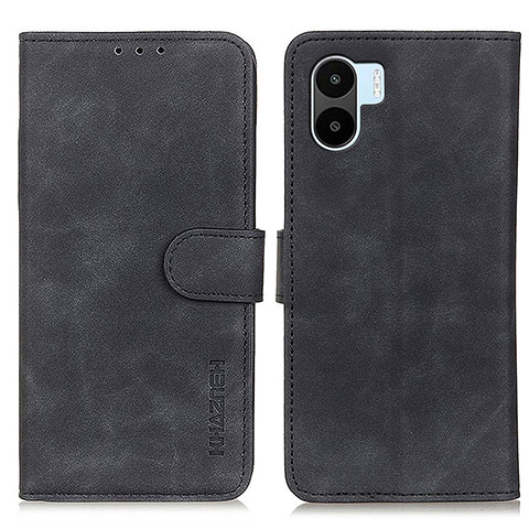 Funda de Cuero Cartera con Soporte Carcasa K03Z para Xiaomi Poco C51 Negro