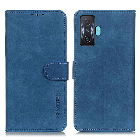 Funda de Cuero Cartera con Soporte Carcasa K03Z para Xiaomi Poco F4 GT 5G Azul