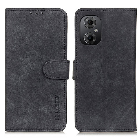 Funda de Cuero Cartera con Soporte Carcasa K03Z para Xiaomi Poco M4 5G Negro