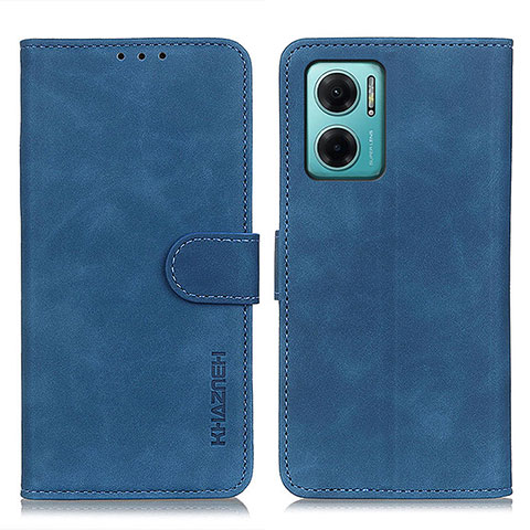 Funda de Cuero Cartera con Soporte Carcasa K03Z para Xiaomi Redmi 10 5G Azul