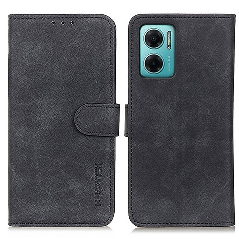 Funda de Cuero Cartera con Soporte Carcasa K03Z para Xiaomi Redmi 10 5G Negro