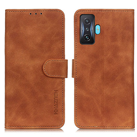 Funda de Cuero Cartera con Soporte Carcasa K03Z para Xiaomi Redmi K50 Gaming 5G Marron