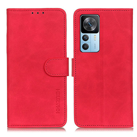 Funda de Cuero Cartera con Soporte Carcasa K03Z para Xiaomi Redmi K50 Ultra 5G Rojo