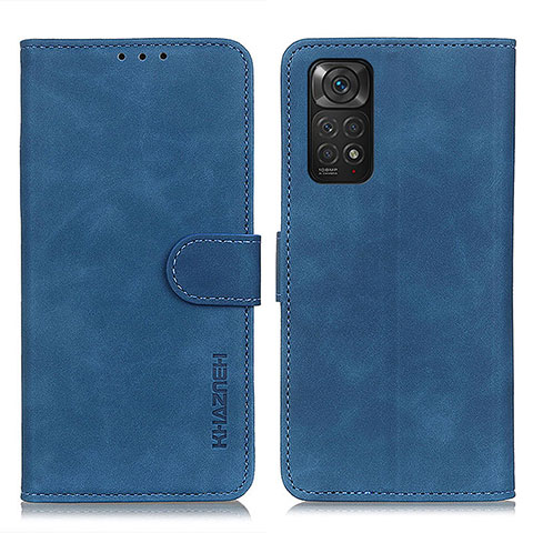 Funda de Cuero Cartera con Soporte Carcasa K03Z para Xiaomi Redmi Note 11 4G (2022) Azul