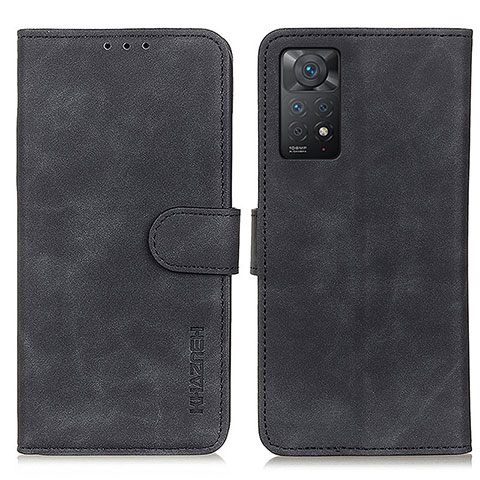 Funda de Cuero Cartera con Soporte Carcasa K03Z para Xiaomi Redmi Note 11 Pro 5G Negro