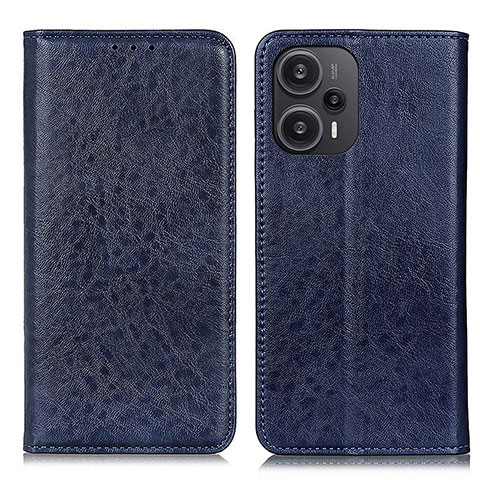 Funda de Cuero Cartera con Soporte Carcasa K03Z para Xiaomi Redmi Note 12 Turbo 5G Azul