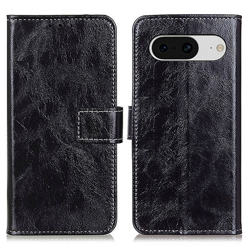 Funda de Cuero Cartera con Soporte Carcasa K04Z para Google Pixel 8 5G Negro