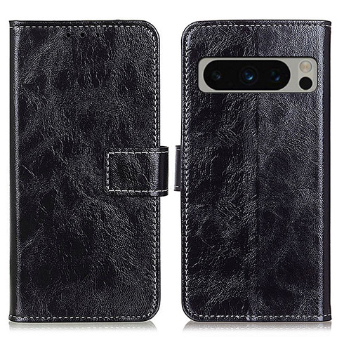 Funda de Cuero Cartera con Soporte Carcasa K04Z para Google Pixel 8 Pro 5G Negro