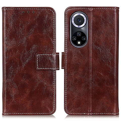 Funda de Cuero Cartera con Soporte Carcasa K04Z para Huawei Honor 50 5G Marron