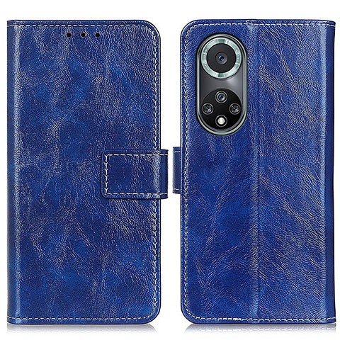 Funda de Cuero Cartera con Soporte Carcasa K04Z para Huawei Honor 50 Pro 5G Azul