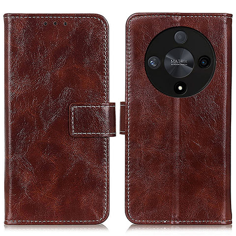 Funda de Cuero Cartera con Soporte Carcasa K04Z para Huawei Honor Magic6 Lite 5G Marron