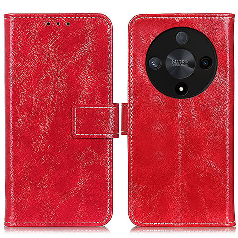 Funda de Cuero Cartera con Soporte Carcasa K04Z para Huawei Honor Magic6 Lite 5G Rojo