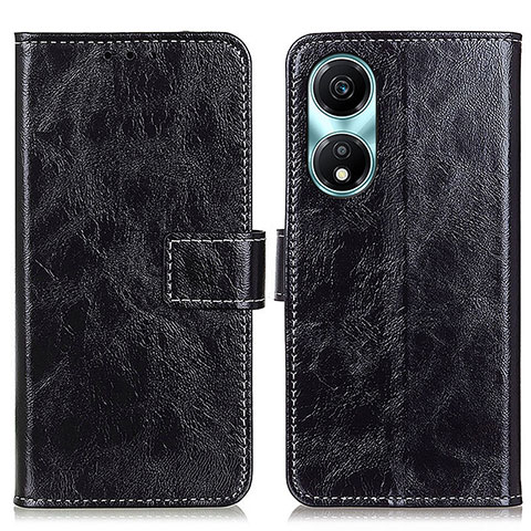 Funda de Cuero Cartera con Soporte Carcasa K04Z para Huawei Honor X5 Plus Negro