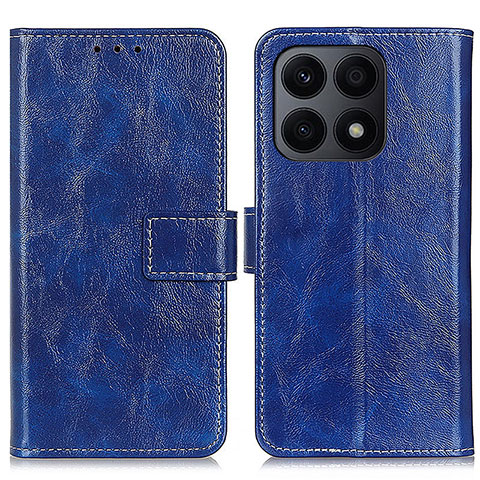 Funda de Cuero Cartera con Soporte Carcasa K04Z para Huawei Honor X8a 4G Azul