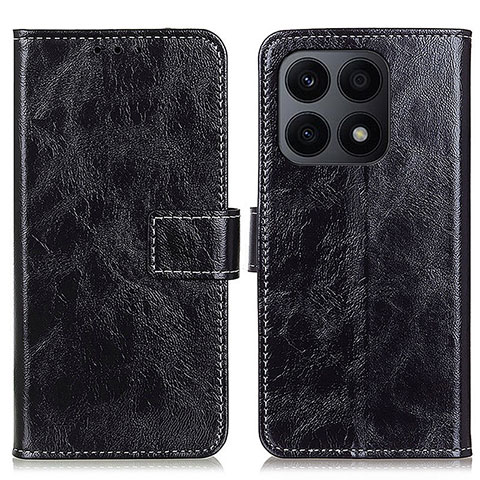 Funda de Cuero Cartera con Soporte Carcasa K04Z para Huawei Honor X8a 4G Negro