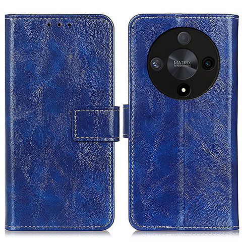 Funda de Cuero Cartera con Soporte Carcasa K04Z para Huawei Honor X9b 5G Azul