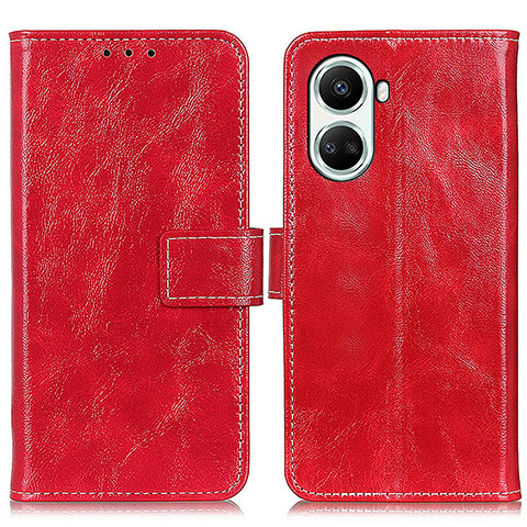 Funda de Cuero Cartera con Soporte Carcasa K04Z para Huawei Nova 10 SE Rojo