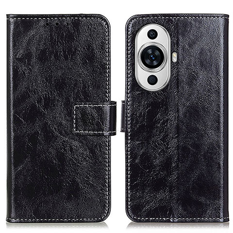 Funda de Cuero Cartera con Soporte Carcasa K04Z para Huawei Nova 11 Ultra Negro