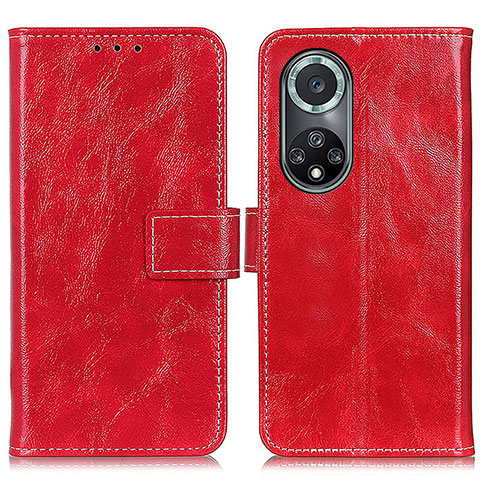 Funda de Cuero Cartera con Soporte Carcasa K04Z para Huawei Nova 9 Pro Rojo