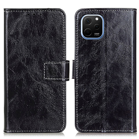 Funda de Cuero Cartera con Soporte Carcasa K04Z para Huawei Nova Y61 Negro