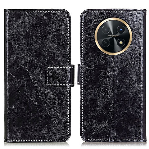 Funda de Cuero Cartera con Soporte Carcasa K04Z para Huawei Nova Y91 Negro