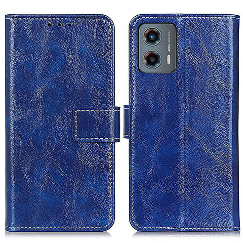 Funda de Cuero Cartera con Soporte Carcasa K04Z para Motorola Moto G 5G (2023) Azul