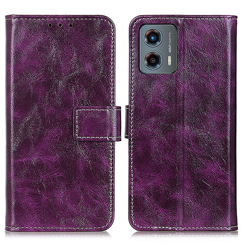 Funda de Cuero Cartera con Soporte Carcasa K04Z para Motorola Moto G 5G (2023) Morado