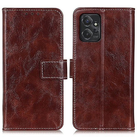 Funda de Cuero Cartera con Soporte Carcasa K04Z para Motorola Moto G Power 5G (2023) Marron