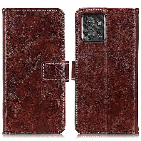 Funda de Cuero Cartera con Soporte Carcasa K04Z para Motorola ThinkPhone 5G Marron