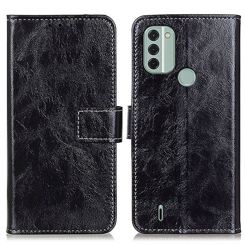 Funda de Cuero Cartera con Soporte Carcasa K04Z para Nokia C31 Negro