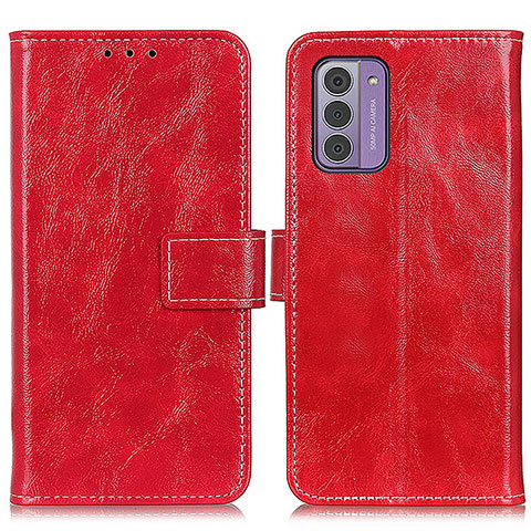 Funda de Cuero Cartera con Soporte Carcasa K04Z para Nokia G310 5G Rojo