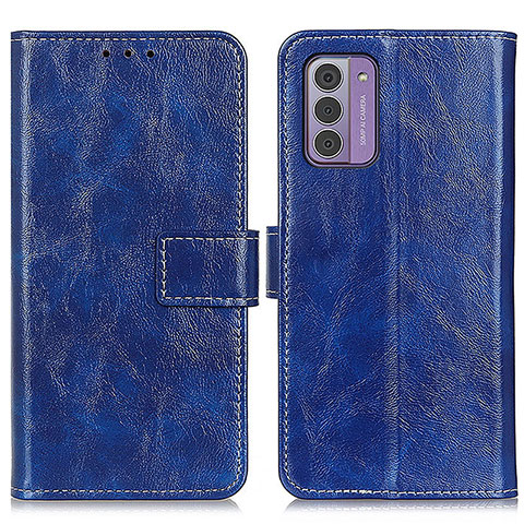 Funda de Cuero Cartera con Soporte Carcasa K04Z para Nokia G42 5G Azul