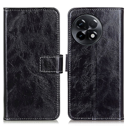 Funda de Cuero Cartera con Soporte Carcasa K04Z para OnePlus Ace 2 5G Negro