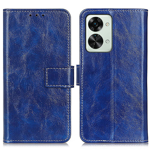 Funda de Cuero Cartera con Soporte Carcasa K04Z para OnePlus Nord 2T 5G Azul