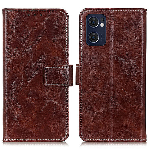 Funda de Cuero Cartera con Soporte Carcasa K04Z para OnePlus Nord CE 2 5G Marron