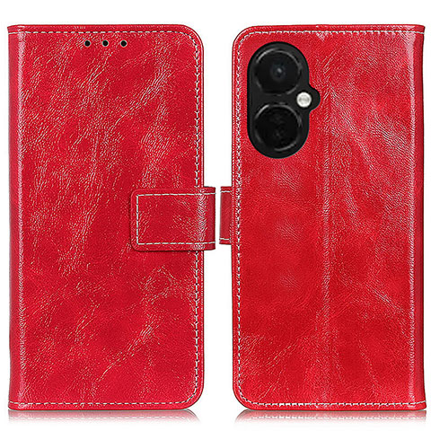 Funda de Cuero Cartera con Soporte Carcasa K04Z para OnePlus Nord CE 3 5G Rojo