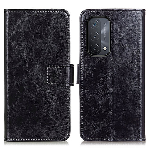 Funda de Cuero Cartera con Soporte Carcasa K04Z para Oppo A54 5G Negro