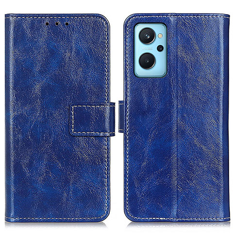 Funda de Cuero Cartera con Soporte Carcasa K04Z para Oppo K10 4G Azul