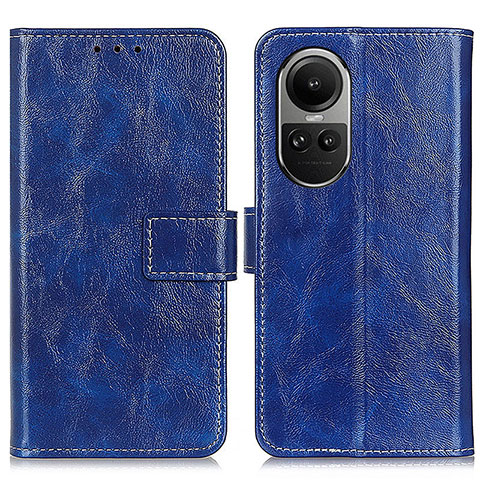 Funda de Cuero Cartera con Soporte Carcasa K04Z para Oppo Reno10 5G Azul